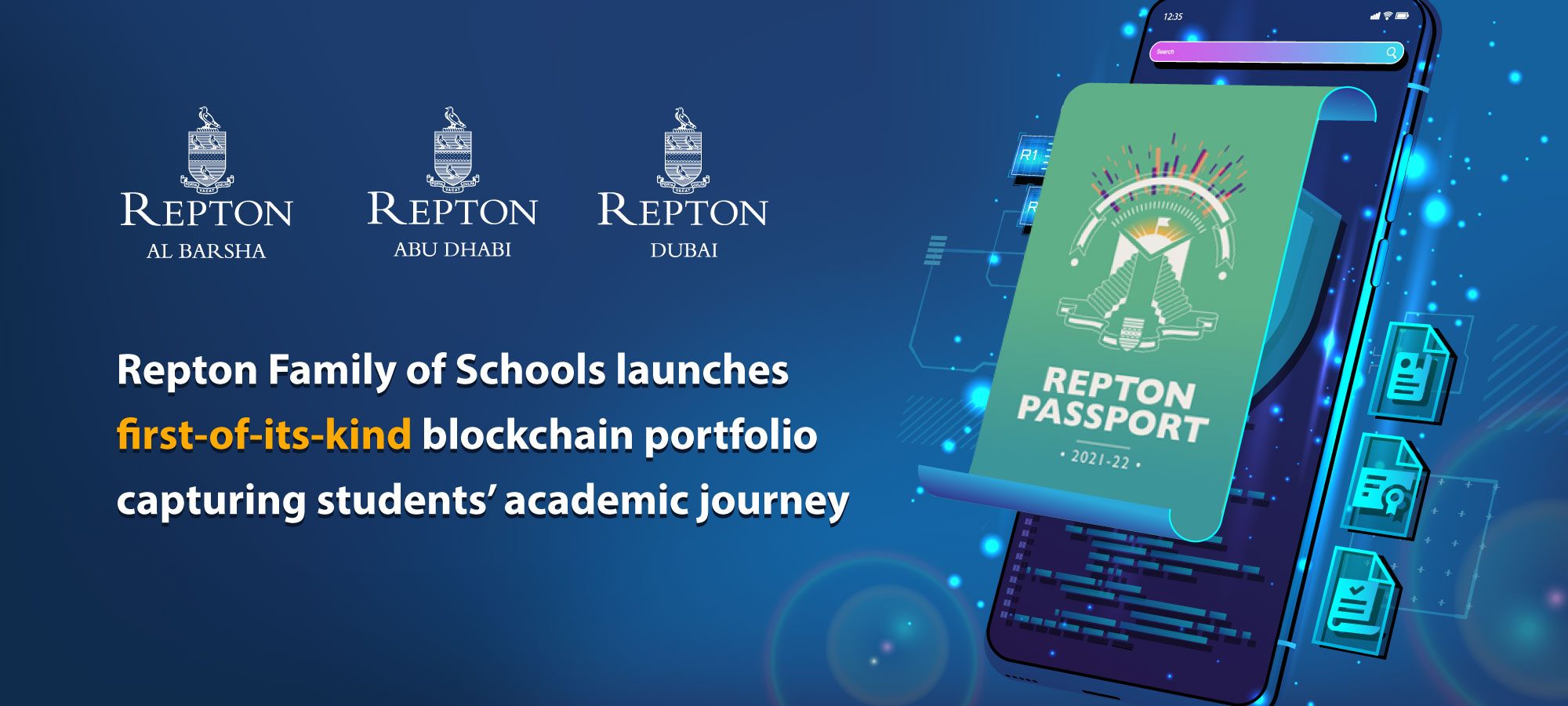 Repton Family of Schools launches firstofitskind blockchain